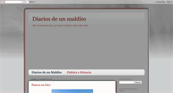 Desktop Screenshot of diariosdeunmaldito.com